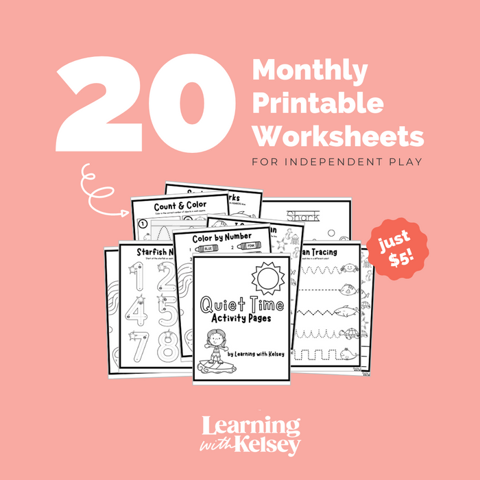 Independent Play Activity Pages