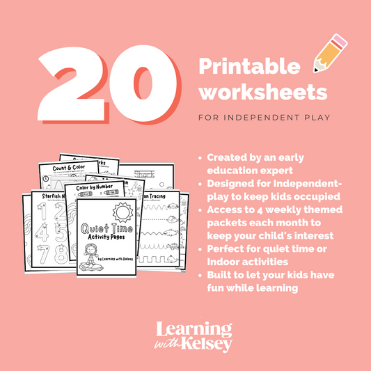 Independent Play Activity Pages